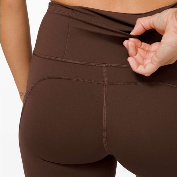 Lululemon 2 Fast + Free High-Rise 28" Non-Reflective Brushed Nulux Brown Earth - Picture 14 of 15